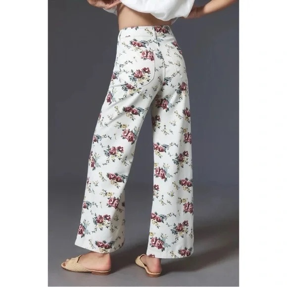 ROLLA’S High Rise Wide Leg Floral Print Jeans - Picture 2 of 16